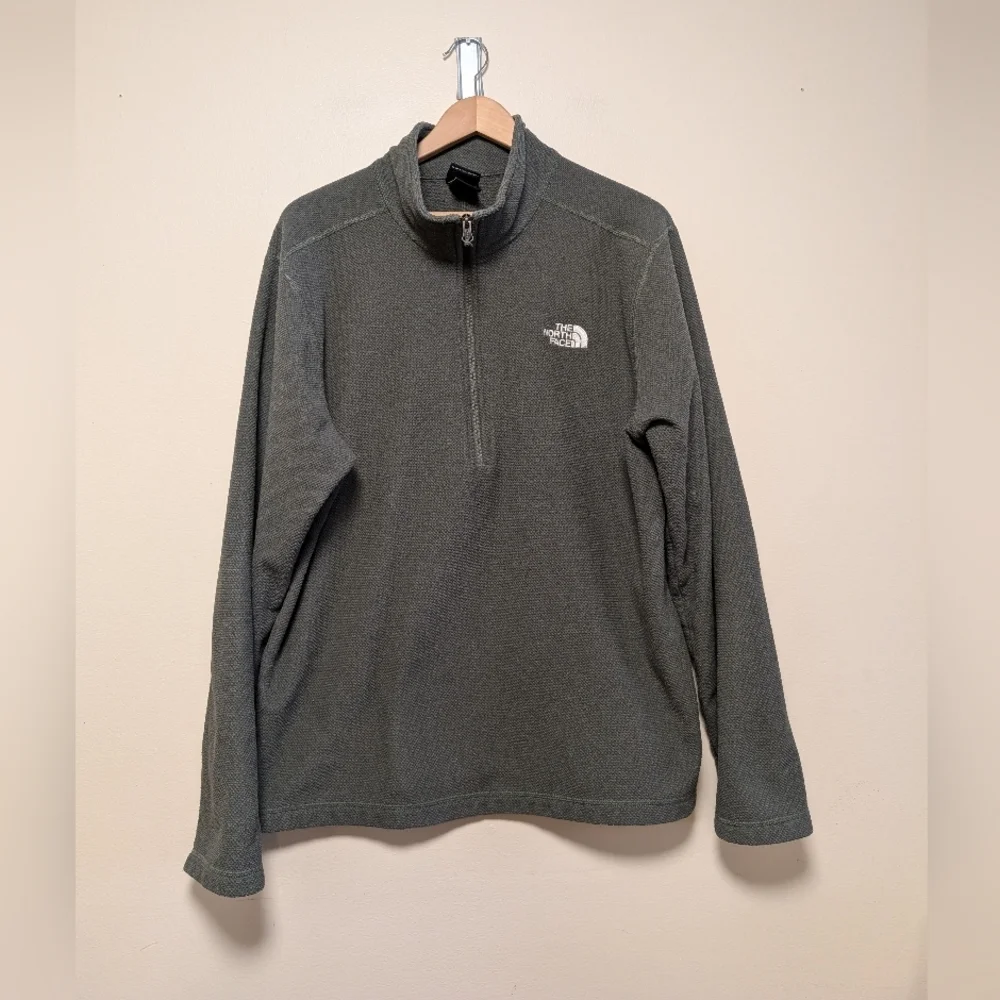 The North Face Men's Quarter-Zip Fleece Jacket Green XL